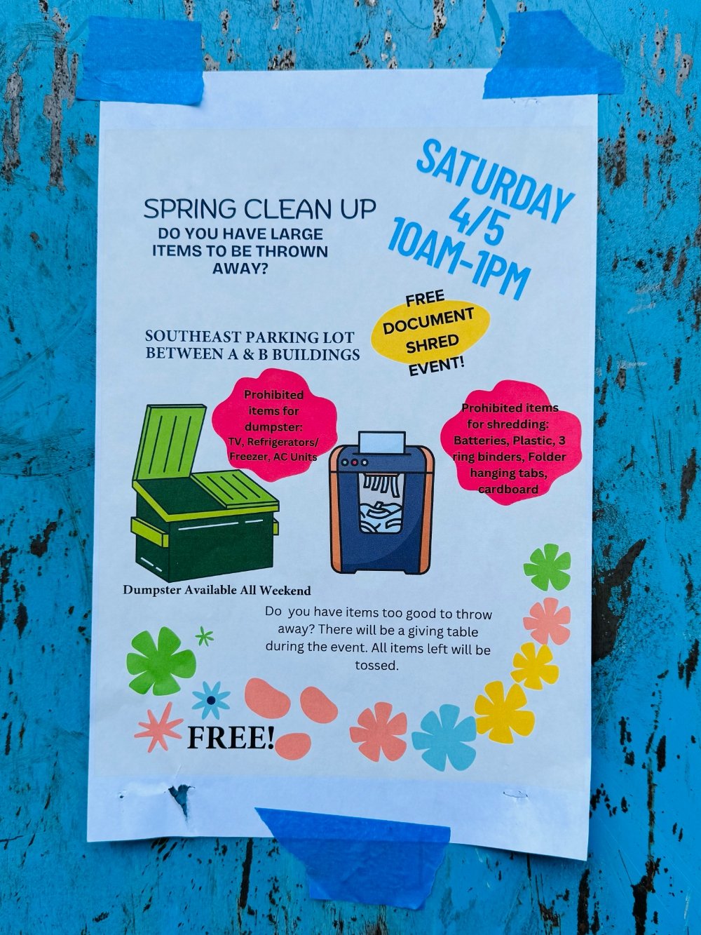 local shred events flyer