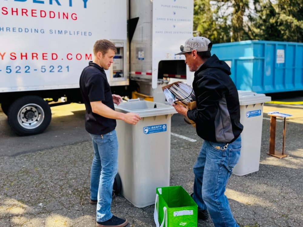 man at local shred events